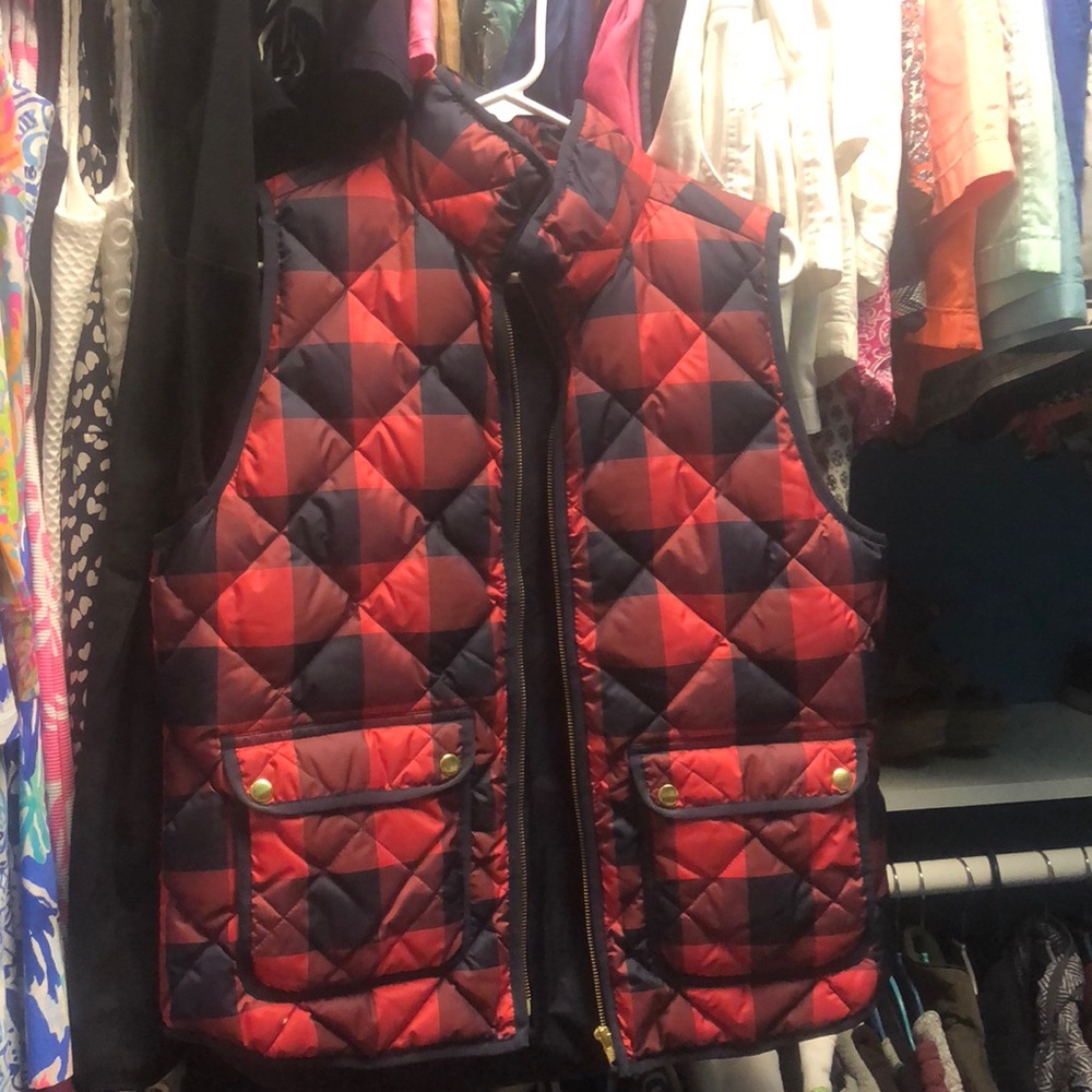 Plaid J.Crew Vest
